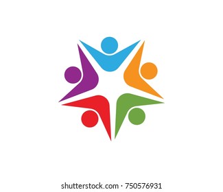 Community people logos vector