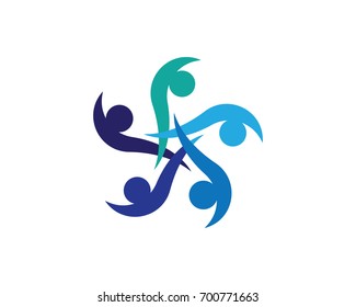 Community people success business logo and symbols