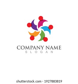 Community people team logo vector