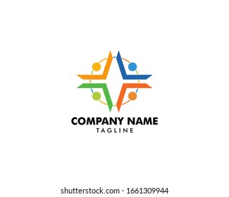 Community People Vector Logo Design Elements