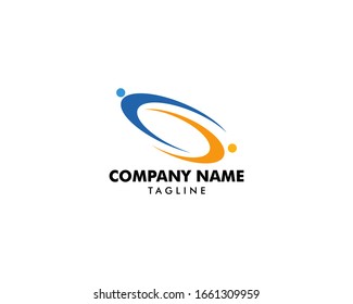 Elementos de diseño de logotipos de vectores para personas de la comunidad