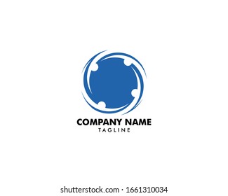 Elementos de diseño de logotipos de vectores para personas de la comunidad