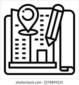 Community Planning Icon Element For Design