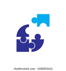Community puzzle Logo template vector