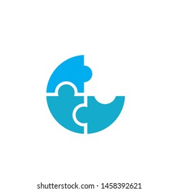 Community puzzle Logo template vector