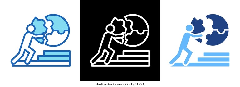 Icono de responsabilidad comunitaria Ilustración vectorial triplestyle