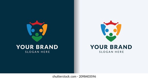 community safety logo design template