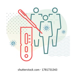 Community Screening - Serologic Test (Antibody) - Icon As EPS 10 File