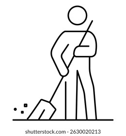 Community Service Icon Representing Law and Order vector design