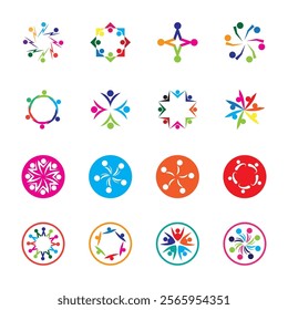 Community Set Logo Vector Art  Icons  and Graphics 