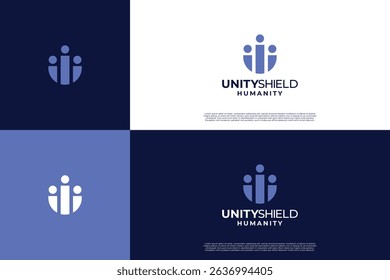 Community shield logo design template