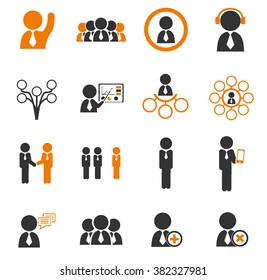 Community simply icons for web and user interfaces