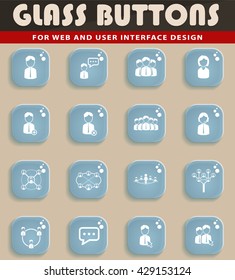 Community simply symbol for web icons and user interface