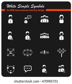 Community simply symbol for web icons and user interface