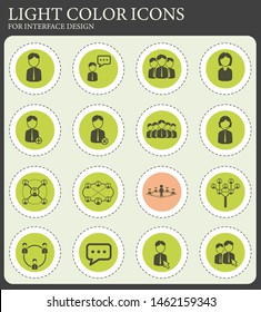 Community simply web icons for user interface design