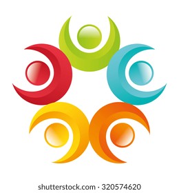 Community and social design, vector illustration eps 10