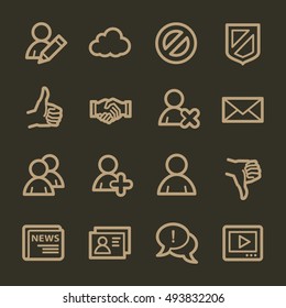 Community. Social media icons set