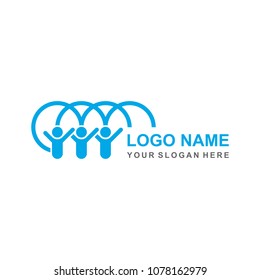 Community Social Network Link Logo Template