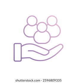 Community Support icon vector stock illustration