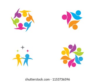 Set Community Logo Design Inspiration Vector Stock Vector (Royalty Free ...