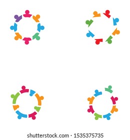 Community Symbol Vector Icon Illustration