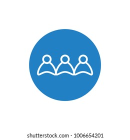 Community Team Line Vector Icon