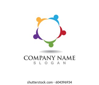 Community team work people logo