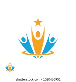 community and unity logo template. 