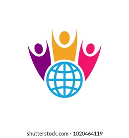 community and unity logo template. 