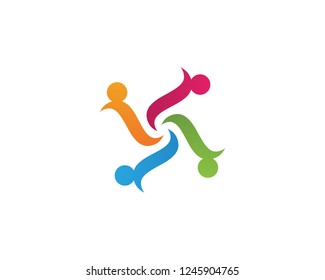Community unity team logo vector