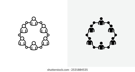 Community vecor icon set. Stock vector illustrator. EPS 10