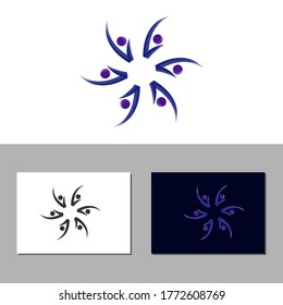 ilustración de plantilla de diseño de vector de comunidad