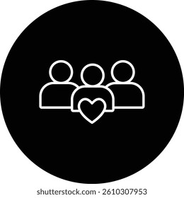 Community vector icon. Can be used for printing, mobile and web applications.