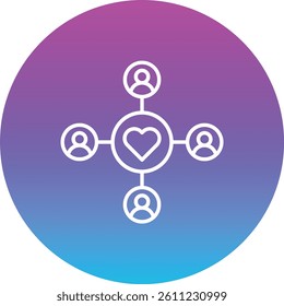 Community vector icon. Can be used for printing, mobile and web applications.