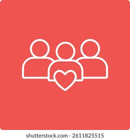 Community vector icon. Can be used for printing, mobile and web applications.