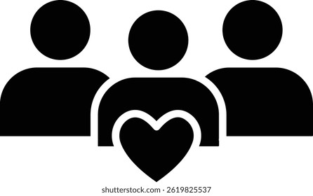 Community vector icon. Can be used for printing, mobile and web applications.