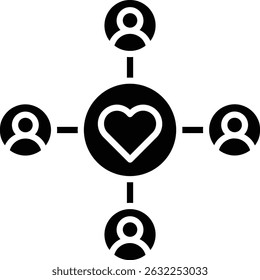 Community vector icon. Can be used for printing, mobile and web applications.