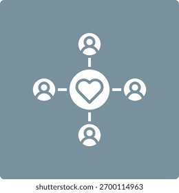 Ícone do vetor de comunidade. Pode ser usado para impressão, aplicativos móveis e da Web.