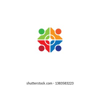 Community vector icon illustration design