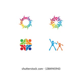 Community vector icon illustration design