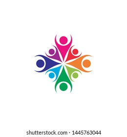 Community vector icon illustration design