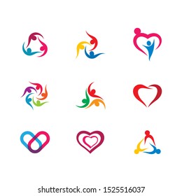 Community vector icon illustration design
