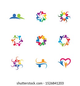 Community vector icon illustration design