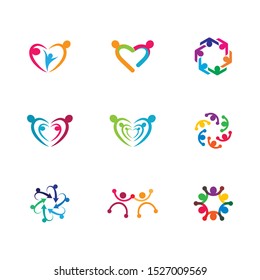 Community vector icon illustration design