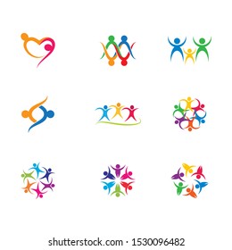 Community vector icon illustration design