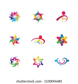 Community vector icon illustration design
