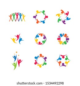 Community vector icon illustration design