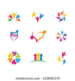 Community vector icon illustration design