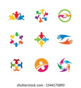 Community vector icon illustration design