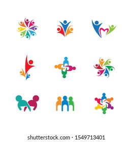 Community vector icon illustration design